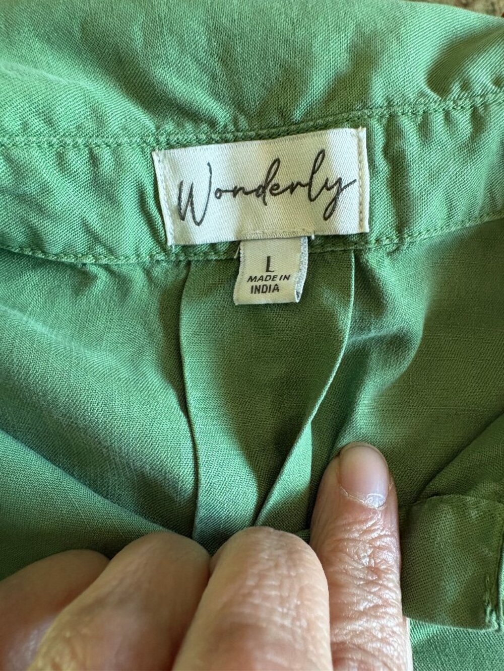 Wonderly Womens Large dress- green - Picture 4 of 5